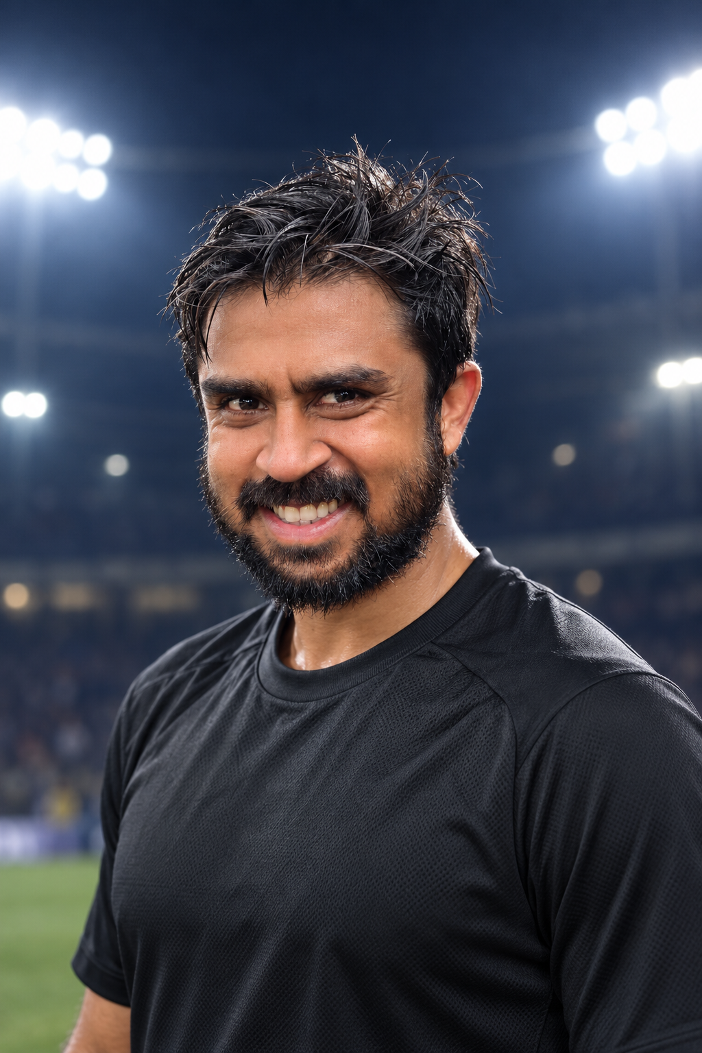 Harshith, Monks FC number 28, retouched stadium portrait