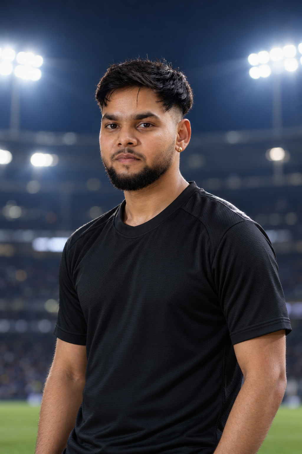 Abhishek, Monks FC number 04, retouched stadium portrait