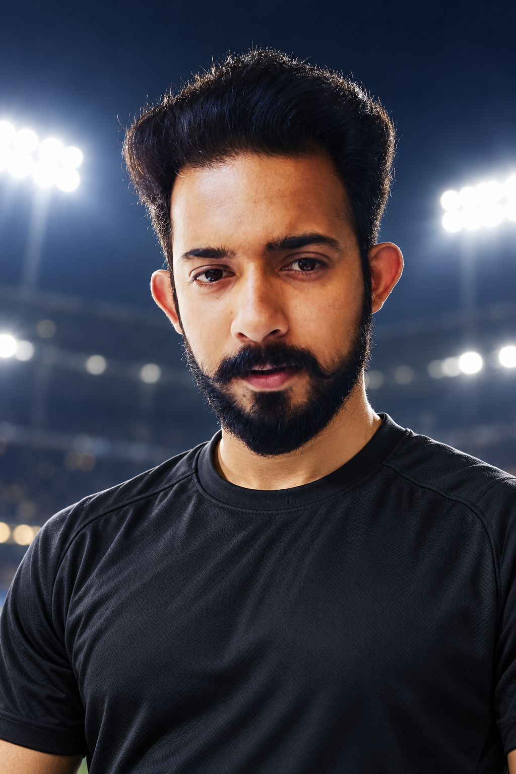 Sachin, Monks FC number 03, retouched stadium portrait